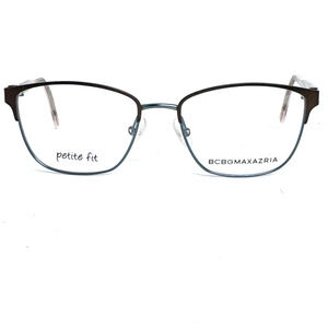BCBG MAXAZRIA‎ Hilda Brown Blue Square Eyeglasses Frames 50-16 130 H167865